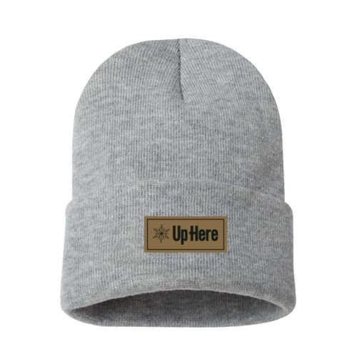 Sportsman Adult Faux Leather Patch Cuffed Toque Thumbnail